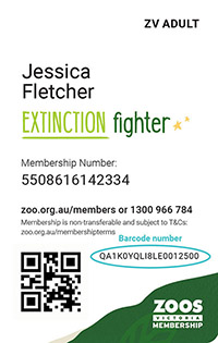 Member Card with barcode example - new